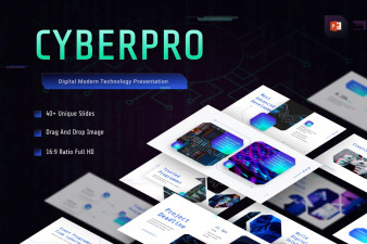 Cyberpro technology PowerPoint Template
